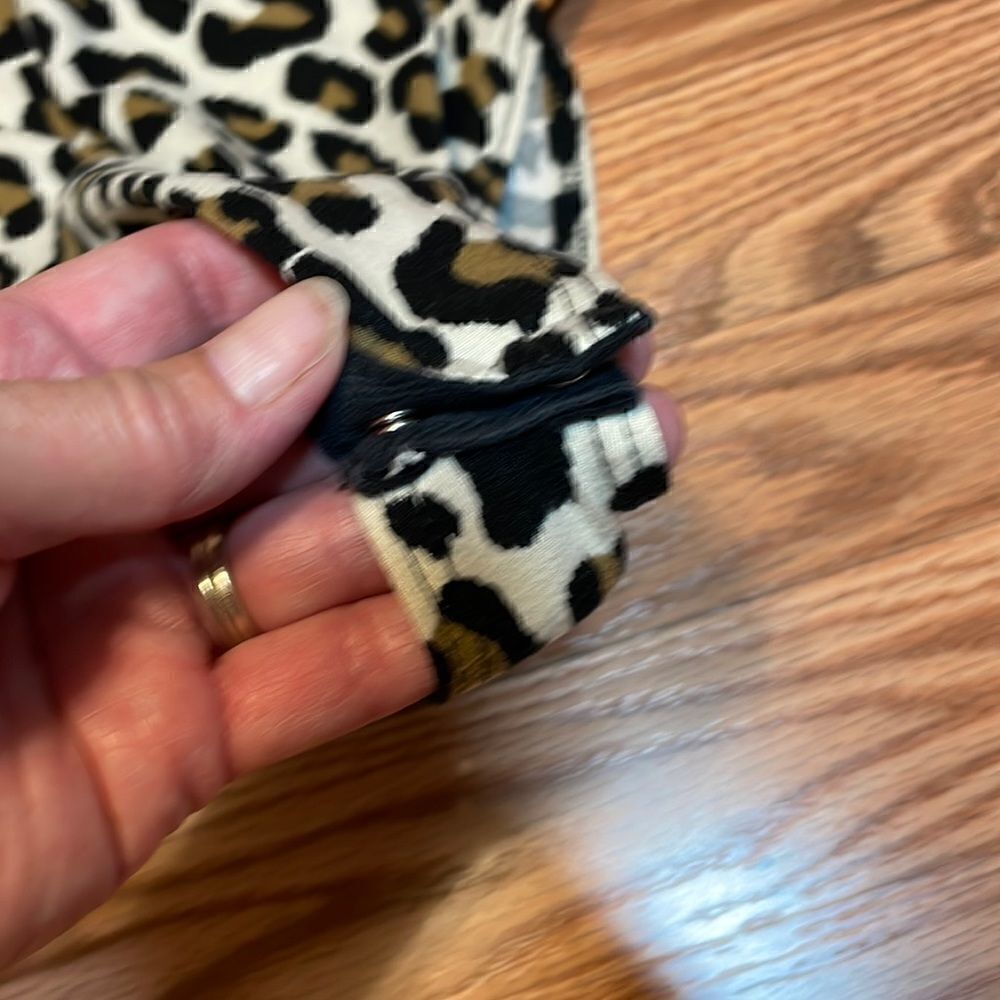 Trendy Leopard Bodysuit, elastic braid straps - Picture 5 of 8